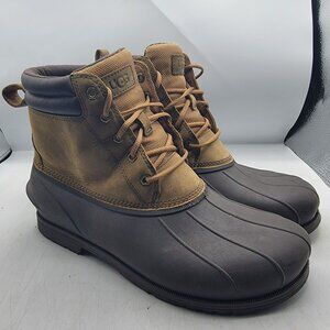 UGG Gatson Mens 9 Brown Mid Boots Chestnut Waterproof Leather Casual 1123671